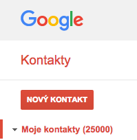 Limit 25.000 kontaktů dosažen